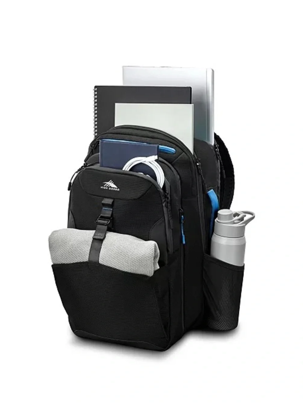 High Sierra Black Campus Backpack 18.5 Hi-Life 3-In-1 Convertible, travel bag ✈️